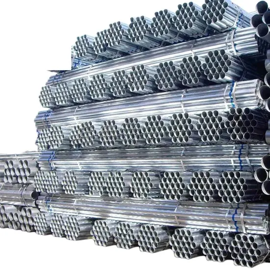 Tubes en acier ronds Gi plongés à chaud SGCC, Sgch, G550, DX51D, DX52D, DX53D Acier pré-galvanisé Acier inoxydable/aluminium/carbone/cuivre/tube en alliage
