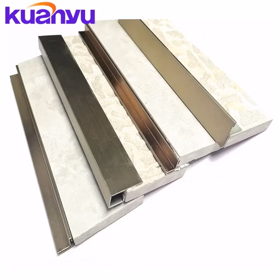 Garniture en acier inoxydable comme protecteur pour coin mural